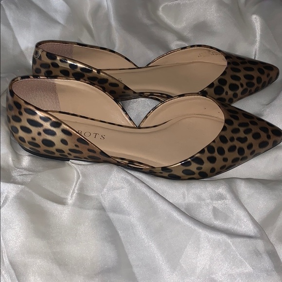 Talbots leopard print pointed toe flats - Picture 4 of 4